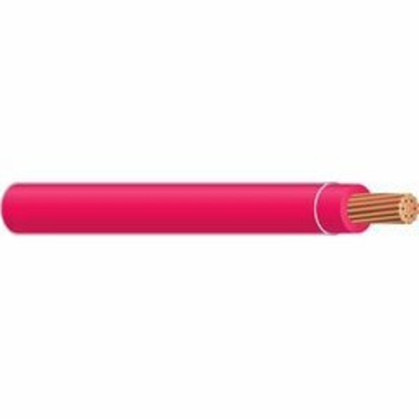 Unified Wire & Cable 8 AWG UL THHN Building Wire, Bare copper, 19 Strand, PVC, 600V, Red, Sold by the FT 000000000020490905